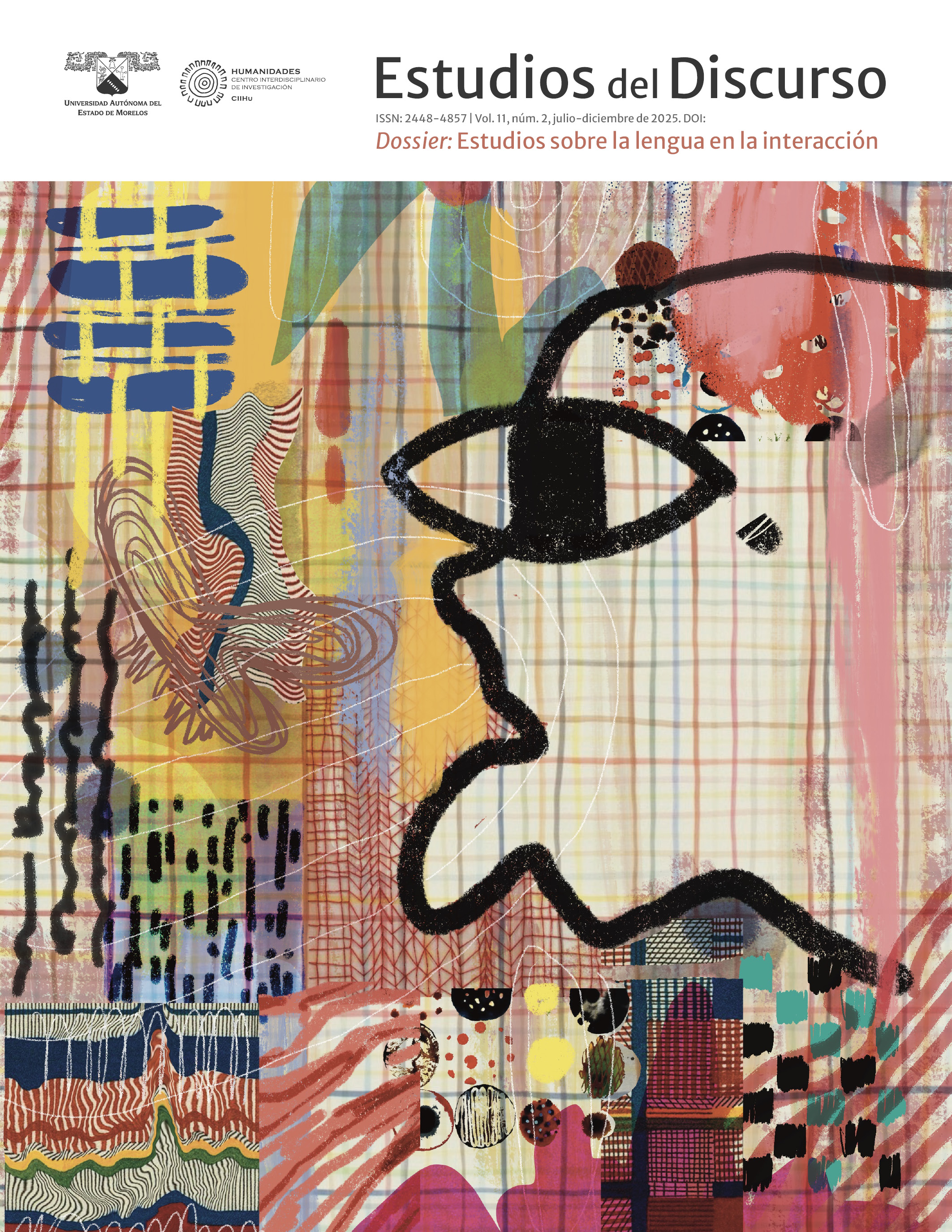 Portada de la revista Estudios del Discurso, dossier: Estudios sobre la lengua en la interacción